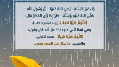 دعاء عند نزول المطر مستجاب  
