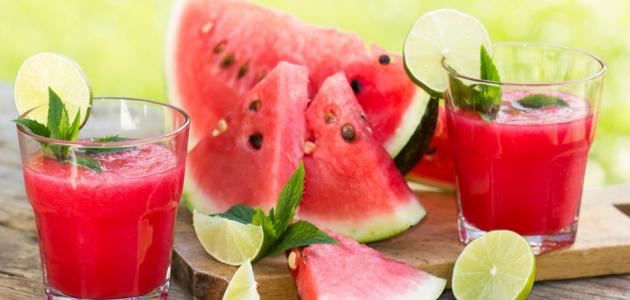 طريقة عمل عصير البطيخ