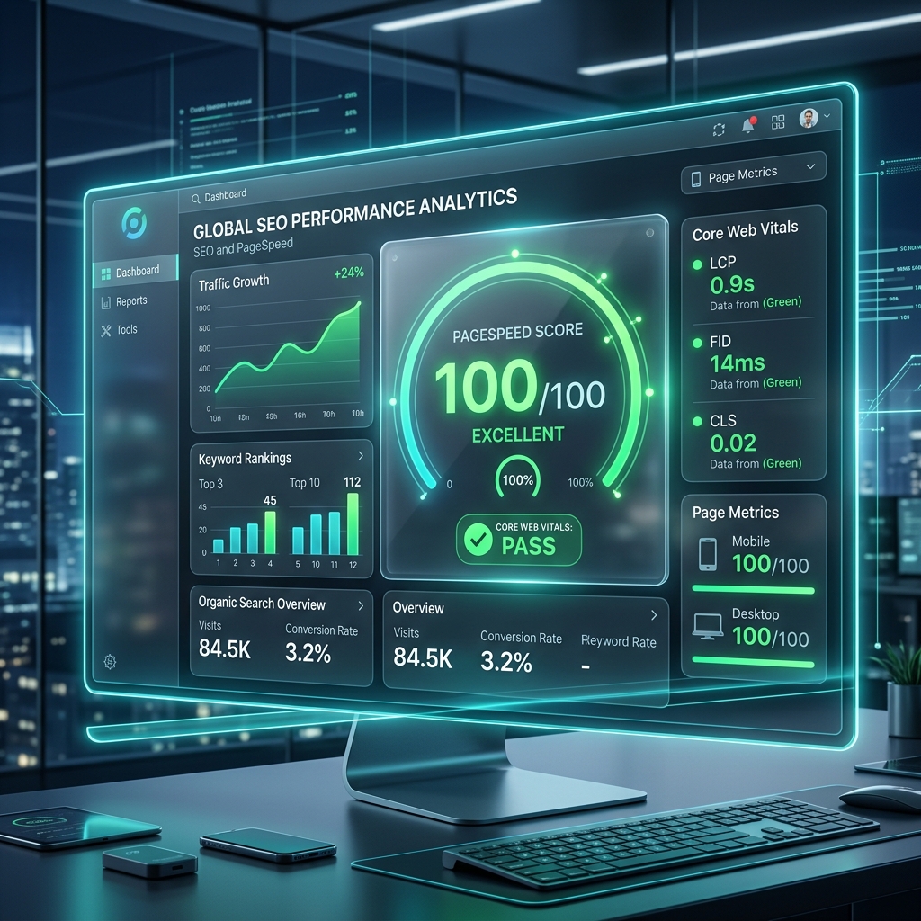 SEO Image Performance Score Dashboard