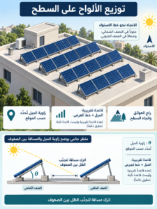تويزع الالواح علي السطح
